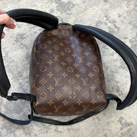 Louis Vuitton Reverse Monogram Palm Springs Backpack PM Brown Logo - Picture 7 of 17